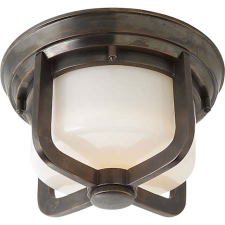 Visual Comfort Milton 9" Flush Mount by Thomas O'Brien Bronze
