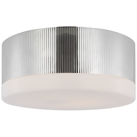 Visual Comfort Ace 17" Wide LED Flush Mount Drum Ceiling Fixture Polished Nickel