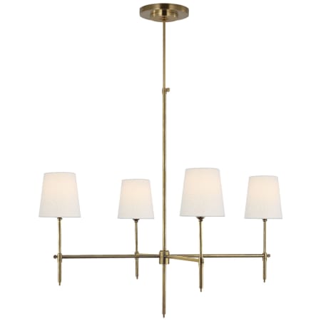 Visual Comfort Bryant 4 Light 36" Wide Chandelier Hand-Rubbed Antique Brass