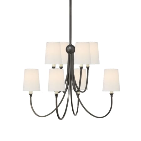 Visual Comfort Reed 8 Light 27" Wide Chandelier Bronze