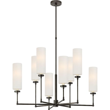 Visual Comfort Ziyi 8 Light 34" Wide Chandelier Bronze