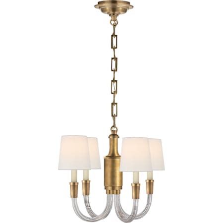 Visual Comfort Vivian 4 Light 19" Wide Chandelier Crystal / Brass