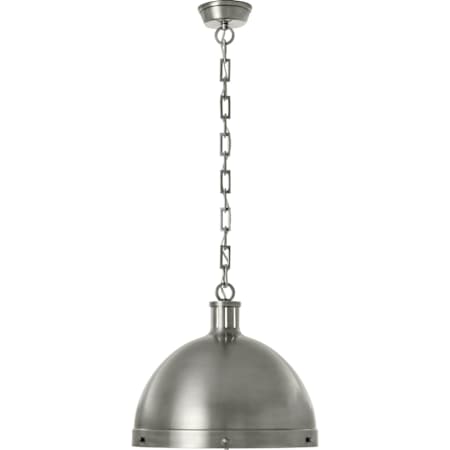 Visual Comfort Hicks 16" Extra Large Pendant with Acrylic Diffuser by Thomas O'Brien Antique Nickel