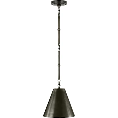 Visual Comfort Goodman 10" Pendant with Bronze Shade by Thomas O'Brien Bronze