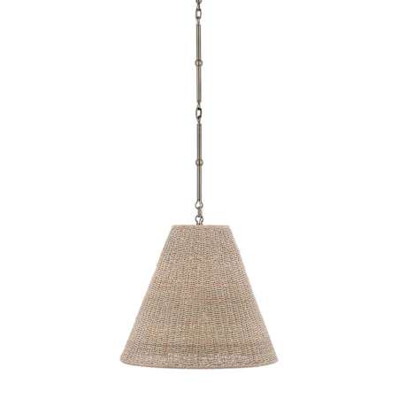 Visual Comfort Goodman 18" Wide Pendant Antique Nickel / Ash