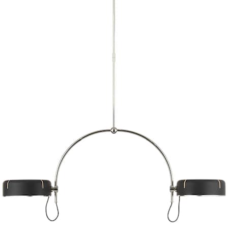 Visual Comfort Oso 54" Wide LED Linear Chandelier Polished Nickel