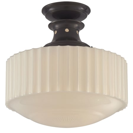Visual Comfort Milton Road 14" Flush Mount by Thomas O'Brien Bronze