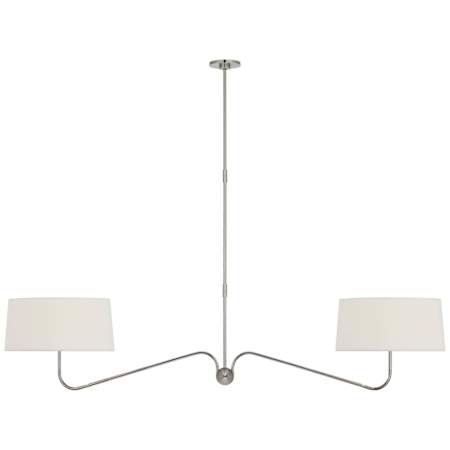 Visual Comfort Canto 2 Light 68" Wide Linear Chandelier Polished Nickel