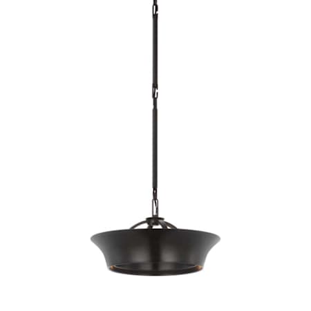 Visual Comfort Garland 15" Wide LED Abstract Chandelier Aged Iron