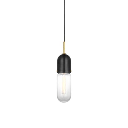 Visual Comfort Junio 4" Wide Mini Pendant Bronze / Brass