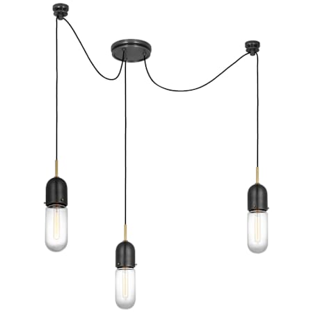 Visual Comfort Junio 3 Light Configurable Multi Light Pendant Bronze / Brass
