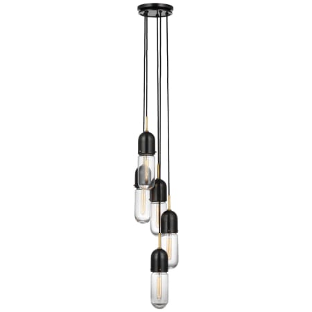 Visual Comfort Junio 5 Light Configurable Multi Light Pendant Bronze / Brass