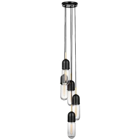 Visual Comfort Junio 5 Light Configurable Multi Light Pendant Bronze / Brass