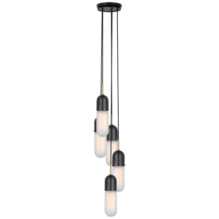 Visual Comfort Junio 5 Light Configurable Multi Light Pendant Bronze / Brass