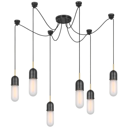 Visual Comfort Junio 6 Light Configurable Multi Light Pendant Bronze / Brass