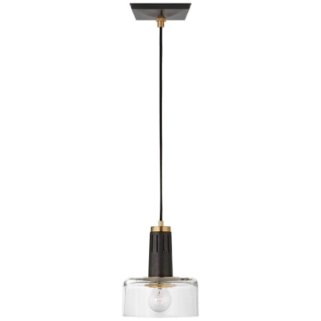 Visual Comfort Iris 7" Pendant Light by Thomas O'Brien Bronze / Hand-Rubbed Antique Brass