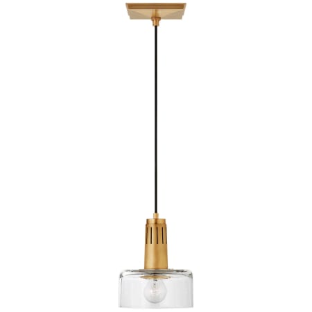 Visual Comfort Iris 7" Pendant Light by Thomas O'Brien Hand-Rubbed Antique Brass