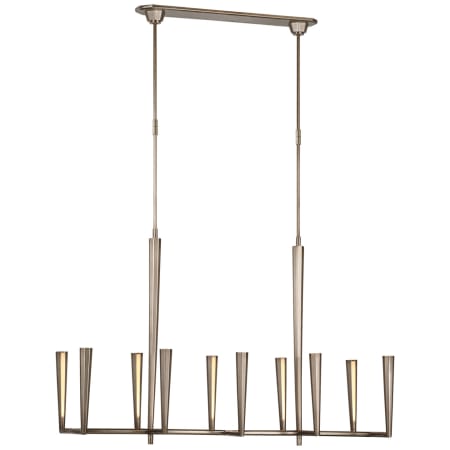 Visual Comfort Galahad 50" Wide LED Linear Chandelier Antique Nickel