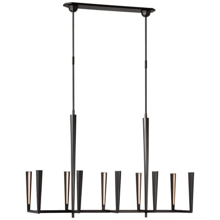 Visual Comfort Galahad 50" Wide LED Linear Chandelier Bronze