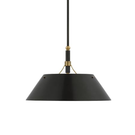 Visual Comfort Turlington 3 Light 18" Wide Pendant Bronze / Hand-Rubbed Antique Brass