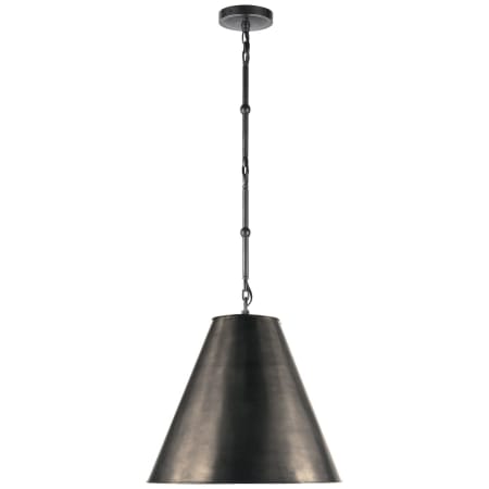Visual Comfort Goodman 15" Pendant with Bronze Shade by Thomas O'Brien Bronze
