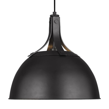 Visual Comfort Logan 16" Wide Pendant Aged Iron