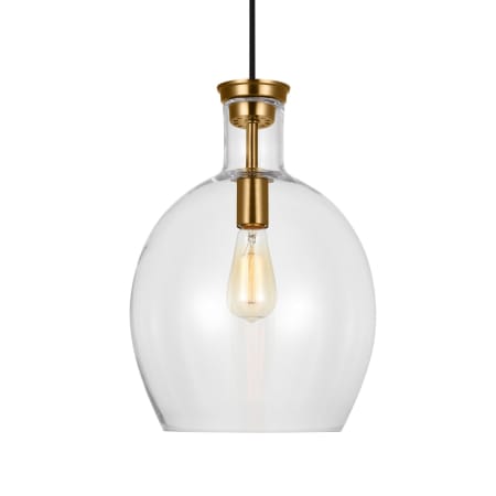 Visual Comfort Vaso 12" Wide Pendant Burnished Brass