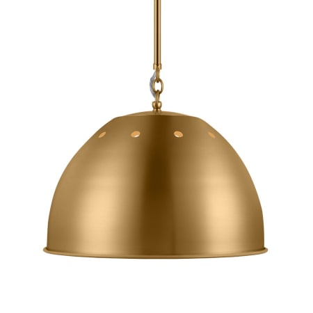 Visual Comfort Robbie 15" Wide Pendant Burnished Brass