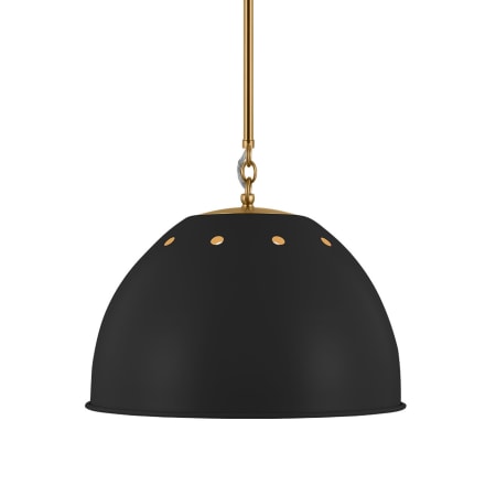 Visual Comfort Robbie 15" Wide Pendant Midnight Black