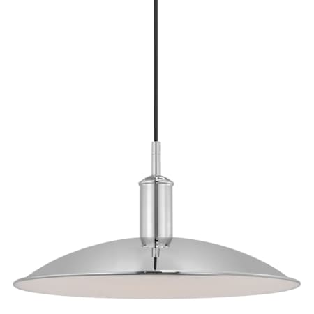 Visual Comfort Dash 18" Wide LED Pendant Polished Nickel