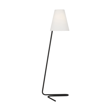 Visual Comfort Jaxon 55" Tall Floor Lamp Aged Iron