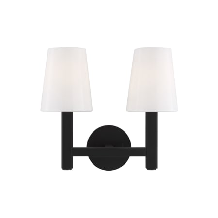 Visual Comfort Logan 2 Light 12" Tall Bathroom Sconce Aged Iron
