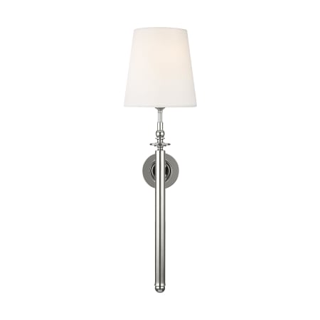 Visual Comfort Capri 28" Tall Bathroom Sconce Polished Nickel