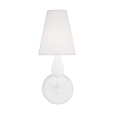 Visual Comfort Ziba 15" Tall Bathroom Sconce Matte White