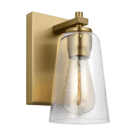 Visual Comfort Mercer 9" Tall Bathroom Sconce Burnished Brass