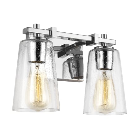 Visual Comfort Mercer 2 Light 13" Wide Vanity Light Chrome