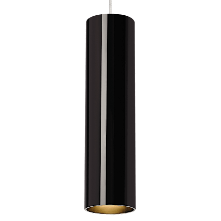 Visual Comfort Piper 2-1/2" Wide Mini Pendant with 12 Volt, 90 CRI, 3000K LED Lighting Black / Satin Nickel