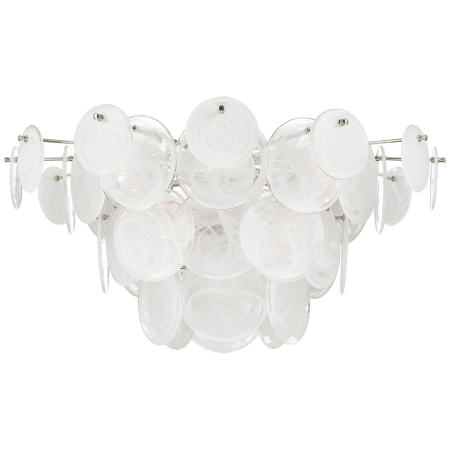 Visual Comfort Loire 34" Wide Flush Mount Ceiling Fixture Polished Nickel