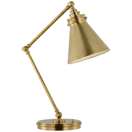Visual Comfort Parkington Medium Articulating Desk Lamp Antique-Burnished Brass
