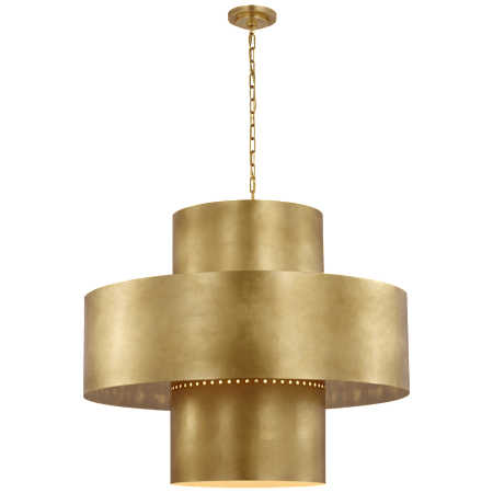 Visual Comfort Chalmette 38" Layered Pendant Gild