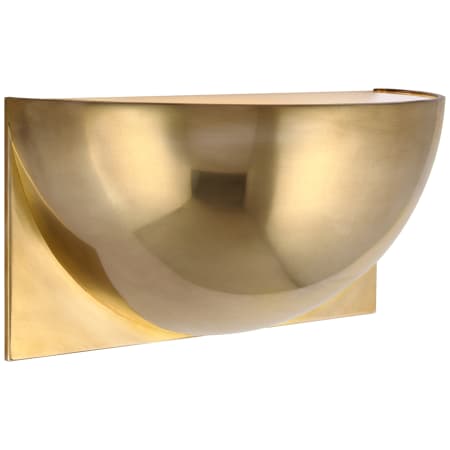 Visual Comfort Quarter Sphere Small Up Light Natural Brass