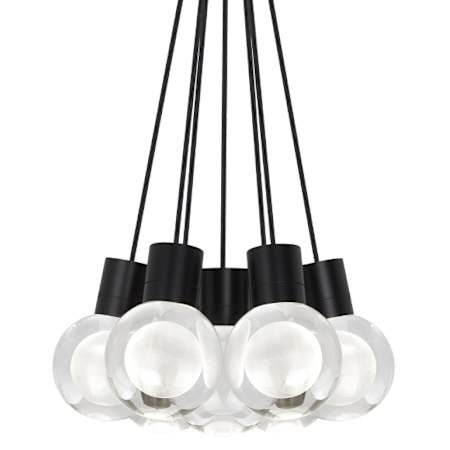 Visual Comfort Mina 14" Wide LED Multi Light Pendant Black