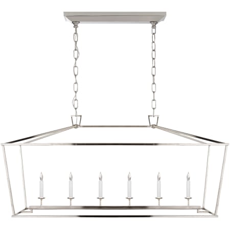 Visual Comfort Darlana 54" Large Linear Lantern by E. F. Chapman Polished Nickel