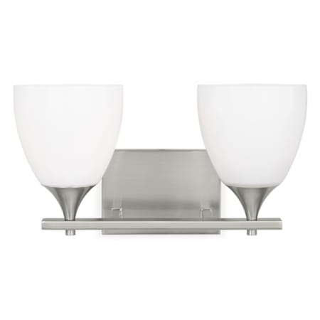 Visual Comfort Toffino 2-Light Vanity by Drew & Jonathan Brushed Steel