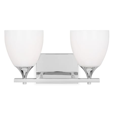 Visual Comfort Toffino 2-Light Vanity by Drew & Jonathan Chrome