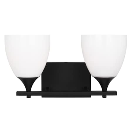 Visual Comfort Toffino 2-Light Vanity by Drew & Jonathan Midnight Black