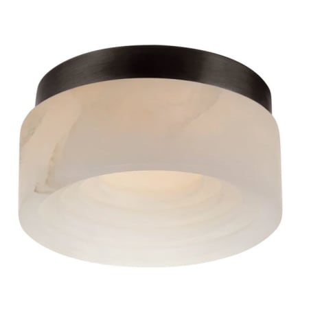 Visual Comfort Otto 5" Solitaire Flush Mount Bronze / Alabaster