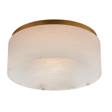 Visual Comfort Otto 12" Wide LED Flush Mount Ceiling Fixture Antique Burnished Brass