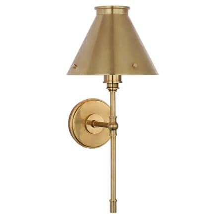 Visual Comfort Parkington Large Tail Sconce Antique-Burnished Brass