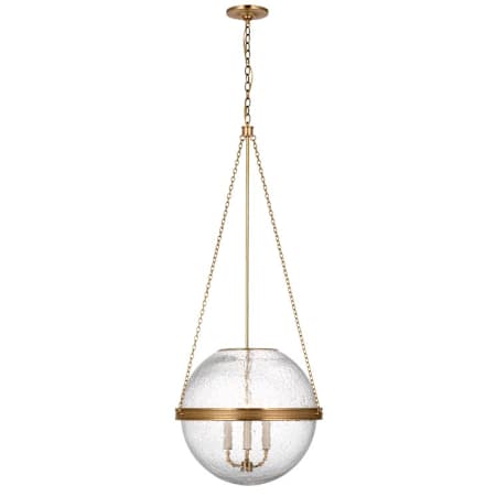Visual Comfort Reese 18" Globe Pendant Soft Brass
